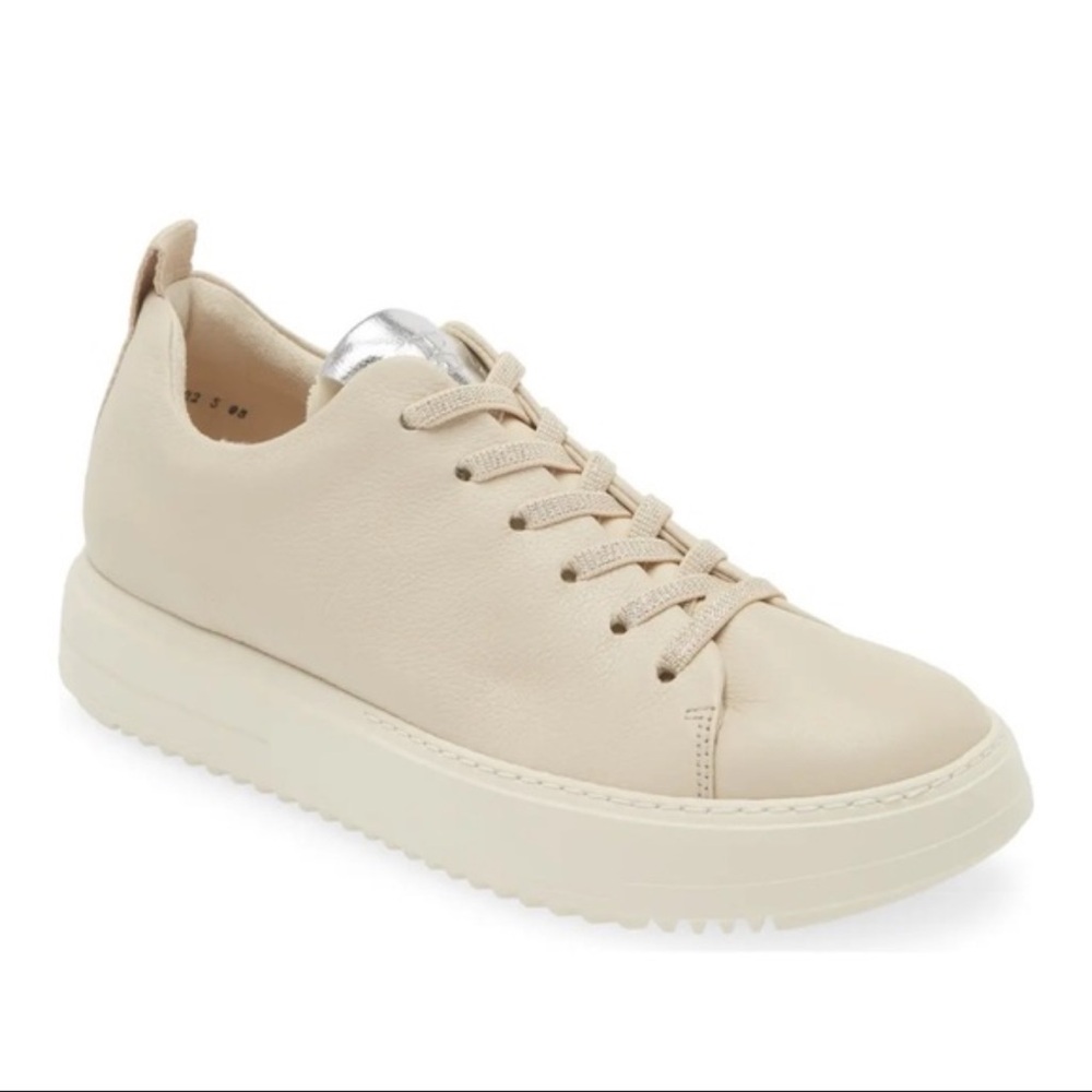 🌾 Paul Green Women’s Upbeat Platform Sneaker in Biscuit Alum Combo EUC